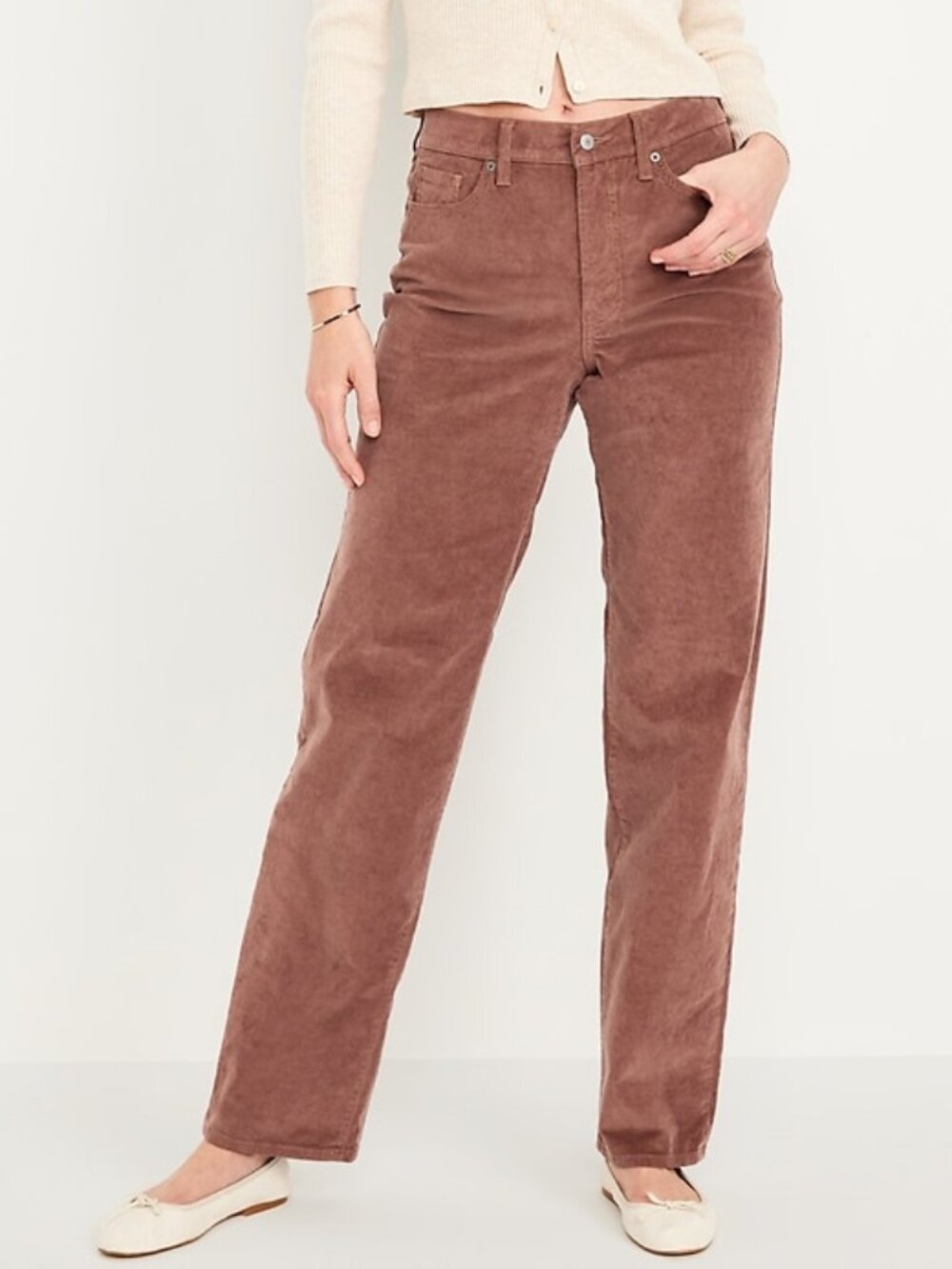 NWT OLD NAVY plus high rise OG loose corduroy pants (18 petite)